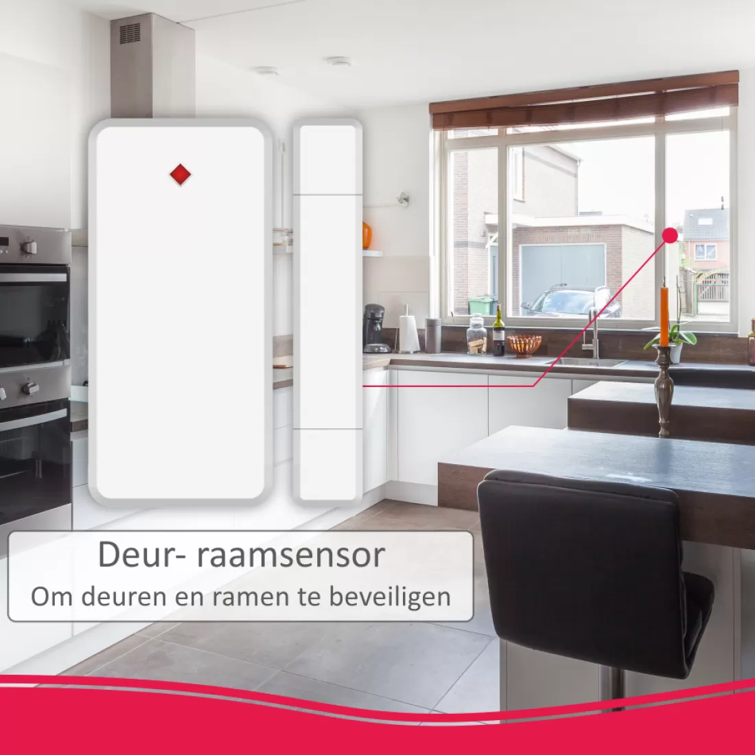 Accessoires alarmsystemen | Alarmsysteem Home+*ELRO Deur/Raam Sensor Voor As90S Home+ Alarmsysteem (As90Ma)
