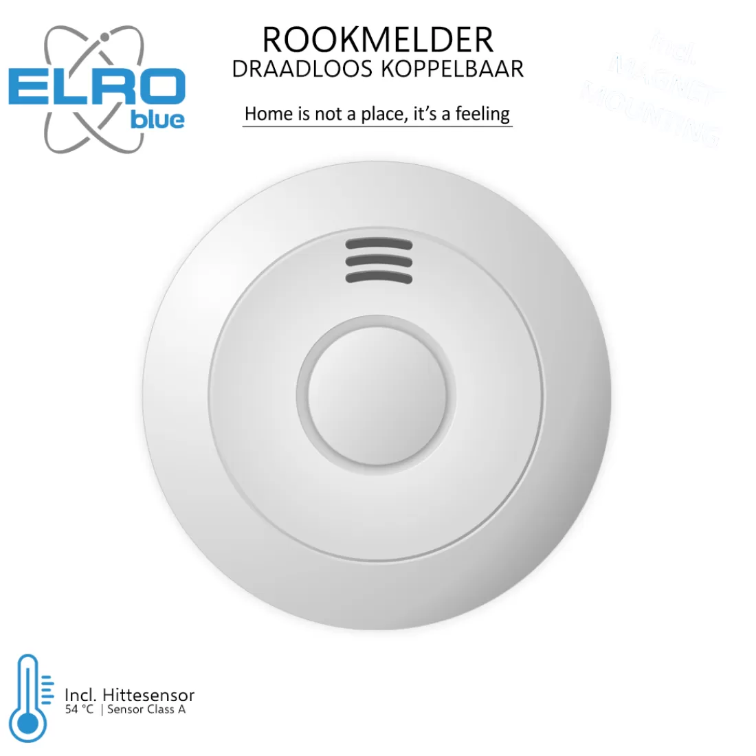 Koppelbare rookmelders | Rookmelders*ELRO Blue Line Cbfs58R Koppelbare Rookmelder 10 Jaar (Exclusief Bij Coolblue)