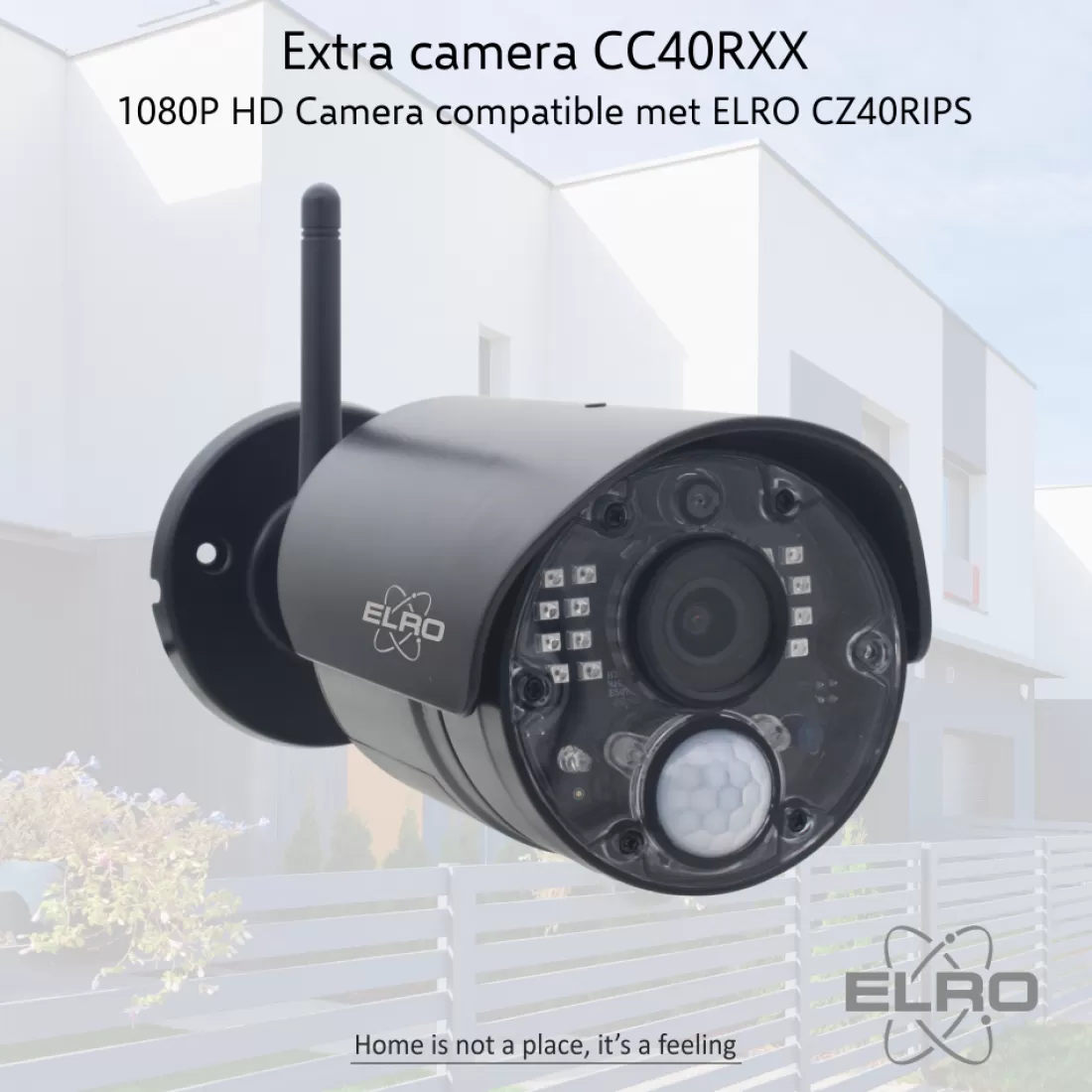 Draadloze camera's*ELRO Extra Camera Voor Cz40Rips 1080P Hd Draadloze Beveiligingscamera Set (Cc40Rxx)