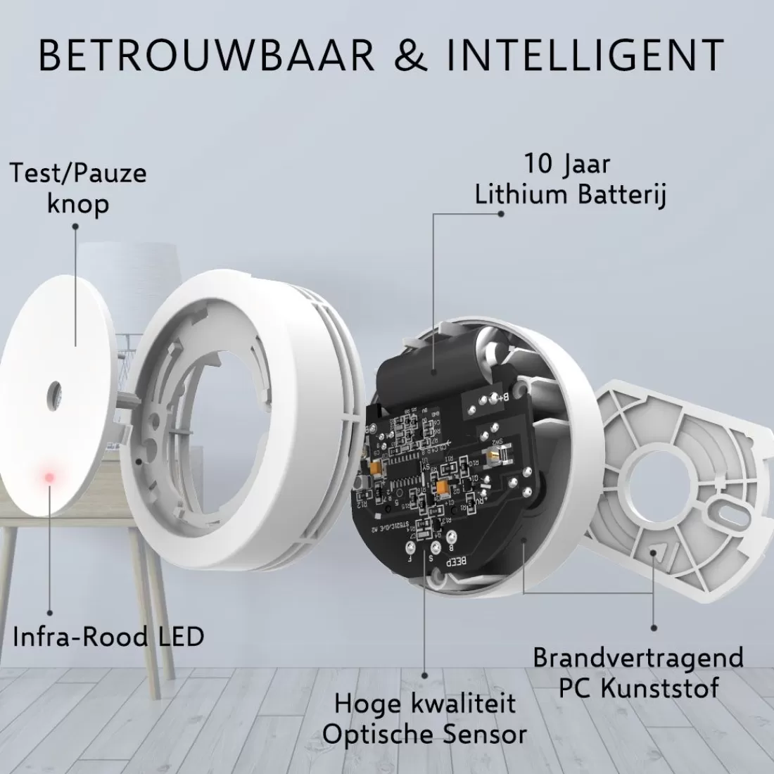 Rookmelders*ELRO Rookmelder - Compact Design Met 10 Jaar Batterij - Geschikt Voor In Caravan, Camper En Boot - 2 Pack (Fs7810)
