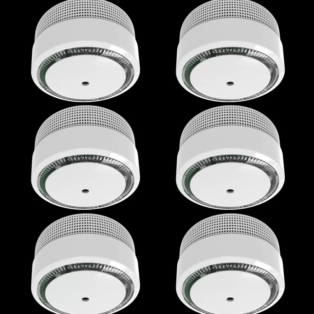 Rookmelders*ELRO Rookmelder Compact Design 10 Jaar Batterij - Voldoet Aan En 14604 - 6 Stuks (Fs8010)